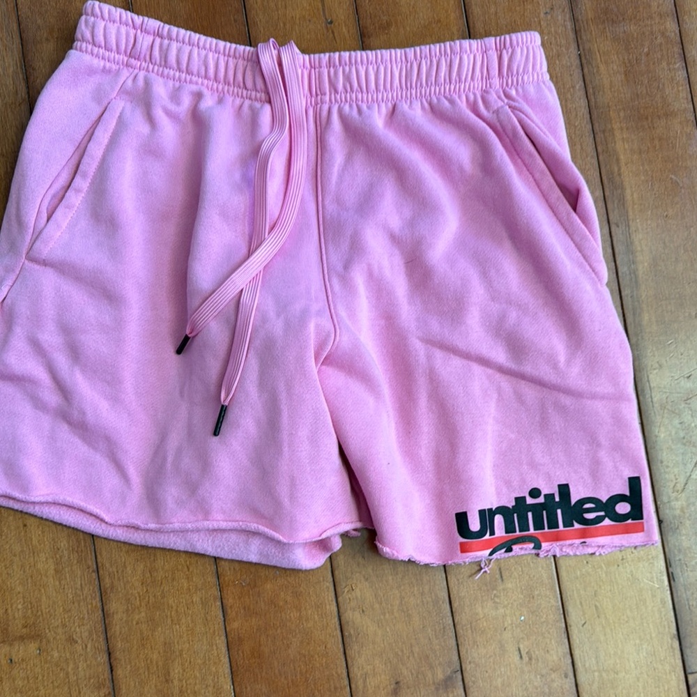 Made By Design Pink Athletic Shorts Elastic Waistband